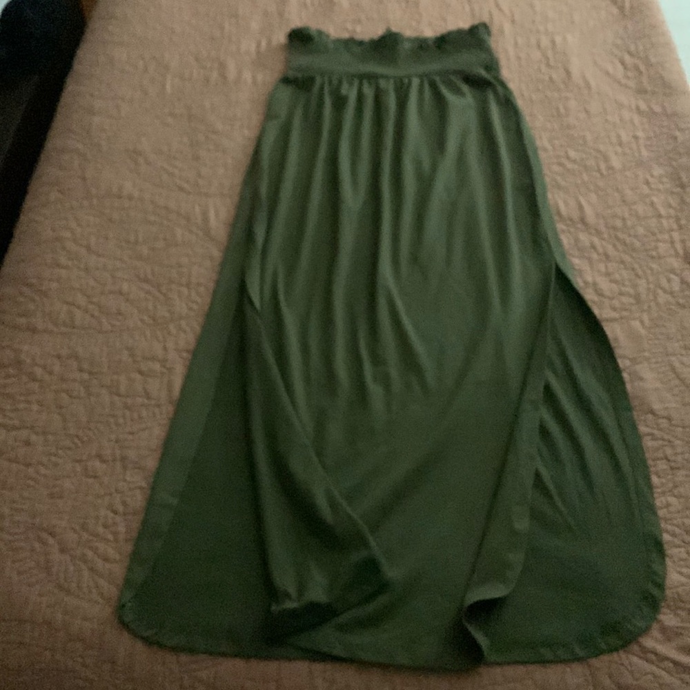 Hunter green skirt